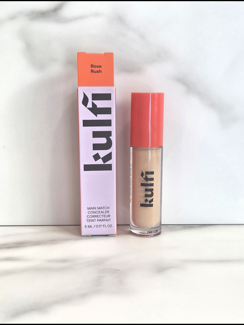 Kulfi Beauty Main Match Crease Proof Long Wear Hydrating Concealer In Rose Rush